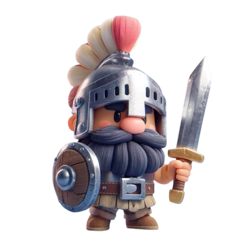 Chibi viking warrior